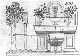 Fuente de pájaros cantores