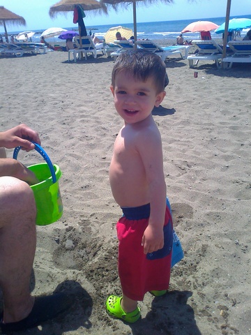 mi primera vez en la playa