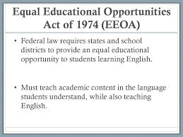 Equal Educational Opportunities Act 1974