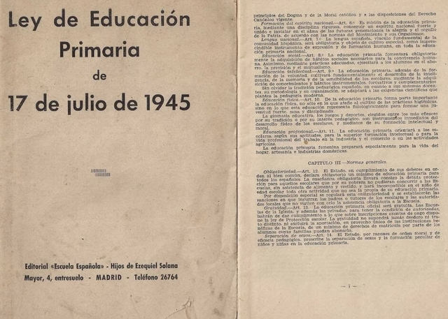 Lehenengo Hezkuntza Legea