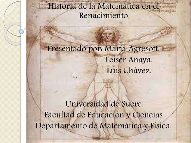 Renacimiento de la Matemática