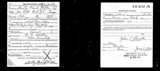 World War I Draft Registration Card