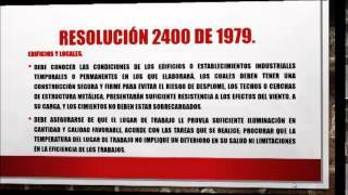 RESOLUCION 2400 DE 1979