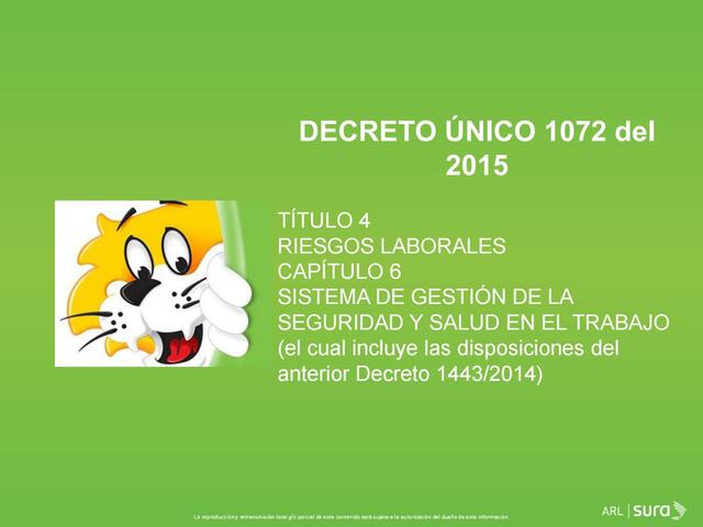DECRETO 1072 DE 2015