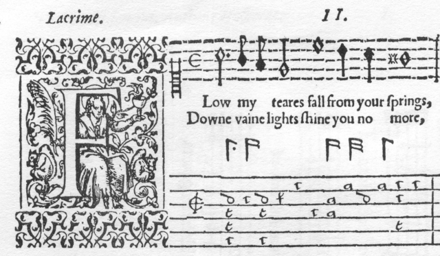 Dowland, "Flow my tears"