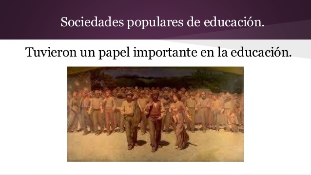 Fin de las Sociedades Populares de la Educación