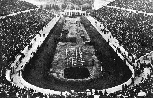 Celebración de los Primeros Juegos Olímpicos.1896