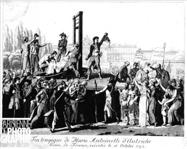 Execution de Marie-Antoinette