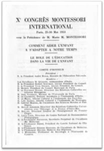 Tenth International Montessori Congress