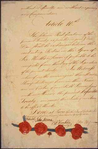 Treaty of Paris Signed