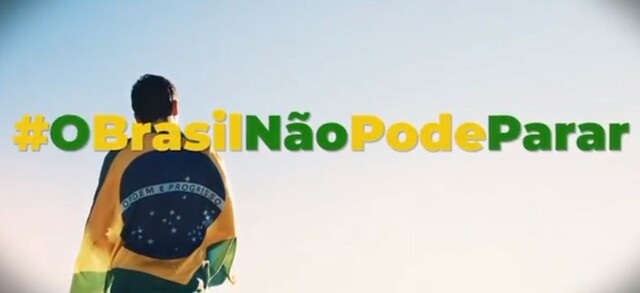 Secretaria de Comunicação do governo federal lança campanha “Brasil não pode parar”