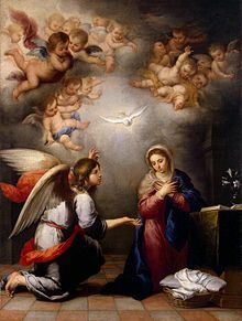 Angel Appears to Mary and she becomes pregnant
