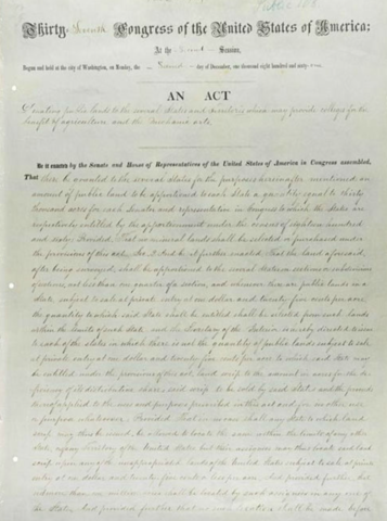 Morrill Act of 1862
