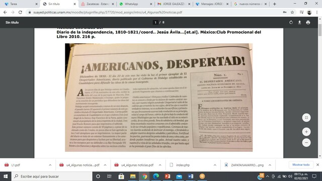 ¡Americanos , despertad!