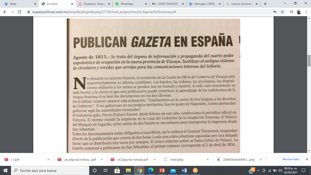 Gazeta en España