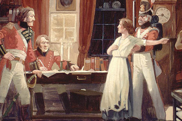 Laura Secord Sets out to Warn British Troops