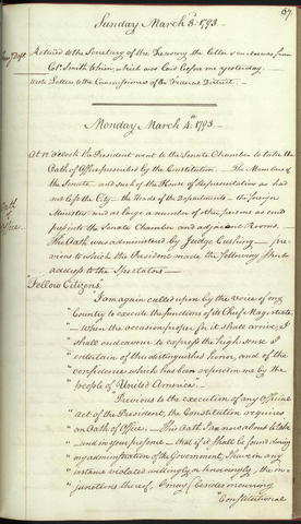 George Washington's second inaugural address