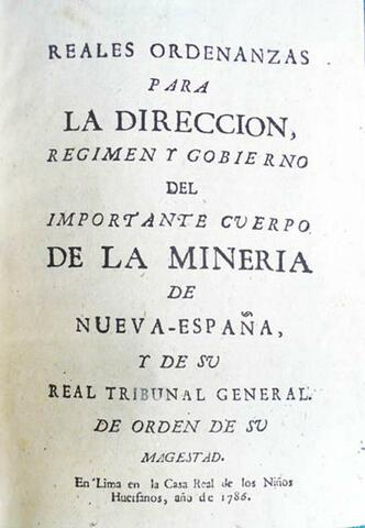 La ordenanza de minería