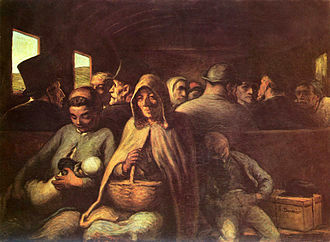 El vagón de tercera clase (Honoré Daumier)