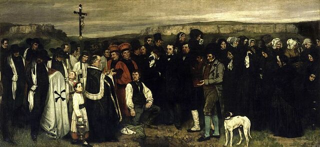 Entierro en Ornans (Gustave Courbet)