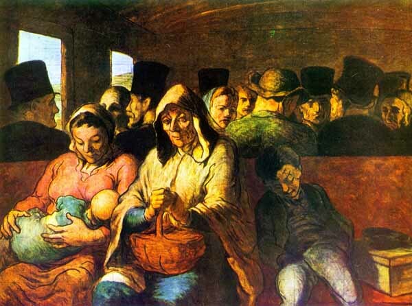 Vagón de tercera clase (Honoré Daumier)