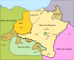 El reino de navarra sucede al reino de Pamplona