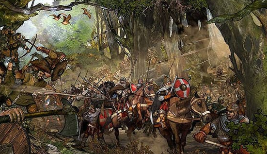 Conquista de Roncesvalles por parte de Carlomagno