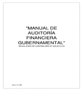 Manual de Auditoría Gubernamental