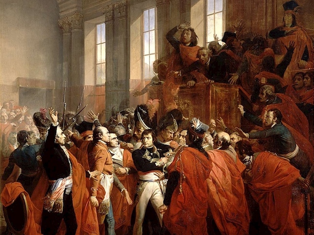 Napoleon Launches a Coup d'Etat on the weak & corrupt Directory