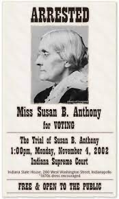 Susan B. Anthony arrested