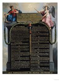 The declaration of the rights of man and of the citizen was written