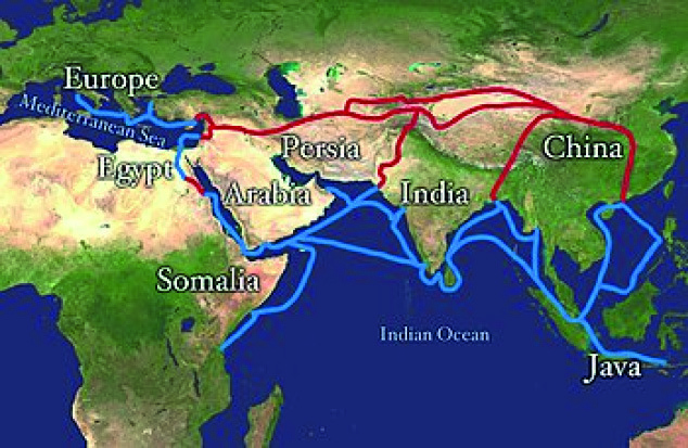 Las grandes  rutas comerciales