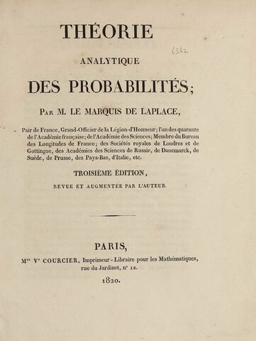 Publicación analytique des probabilites