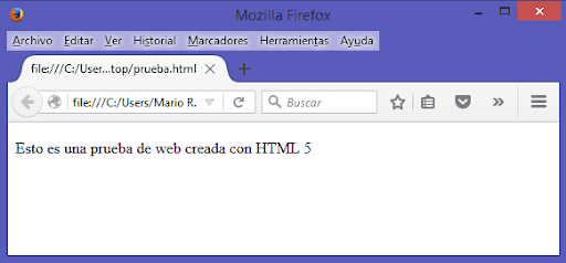 primer borrador de HTML 5