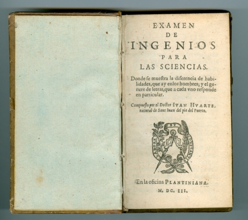 Juan H. de San Juan publica el examen de Ingenios