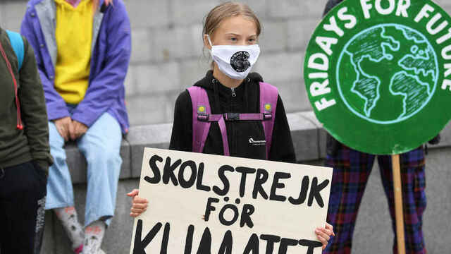 The people were enjoy about Thunberg's actions.