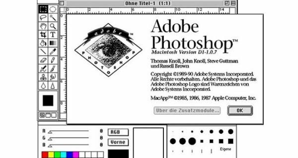 The first version of Adobe Photoshop is released, creating a revolution in the way graphic designers work.