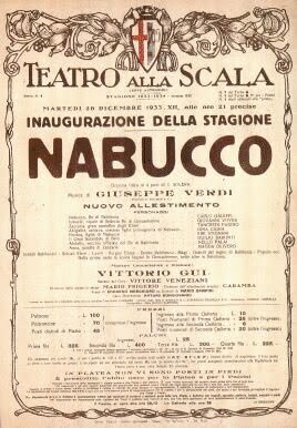 Prima esecuzione del Nabucco