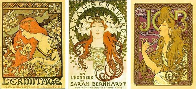 The Art Nouveau movement begins, making its way into all types of commercial design and utilized all types of arts.