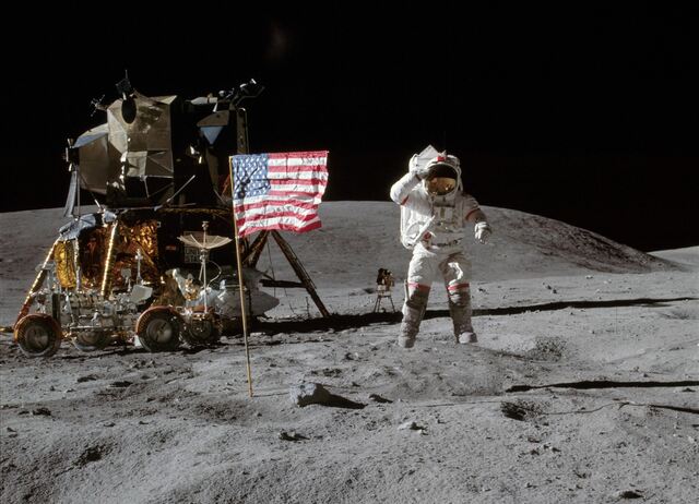 First man on the moon