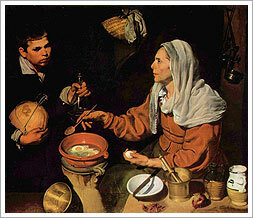 Vieja friendo huevos