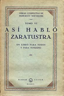 Friedrich Nietzsche. Así habló Zaratustra