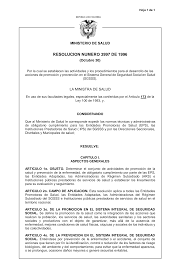 Ley 100 Resolución 3997