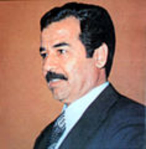 Saddam Hussein found and hung