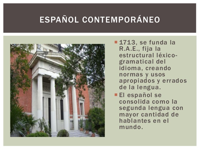 El español contemporáneo