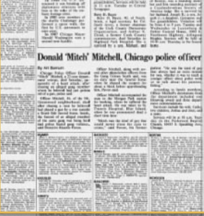Donald Mitchell died