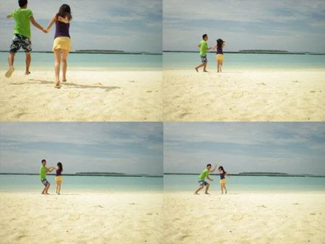 first step on M's beach