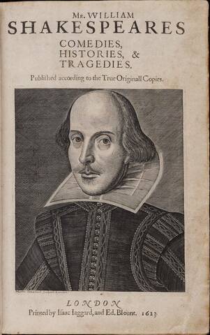 Publication of Shakespeare's First Folio