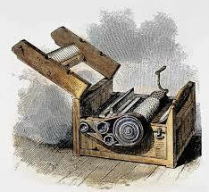 Desmotadora de algodón de Eli Whitney.