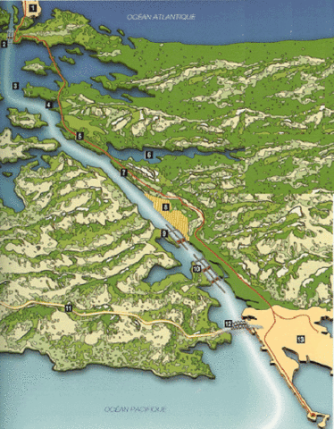 Inauguration du canal de Panama